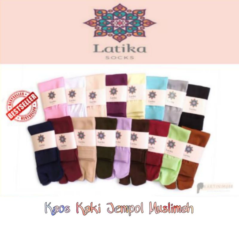 [COD] LATIKA SOCKS KAOS KAKI WARNA POLOS JEMPOL LEBIH TEBAL LEBIH LEMBUT FASHION MUSLIM DEWASA ANAK