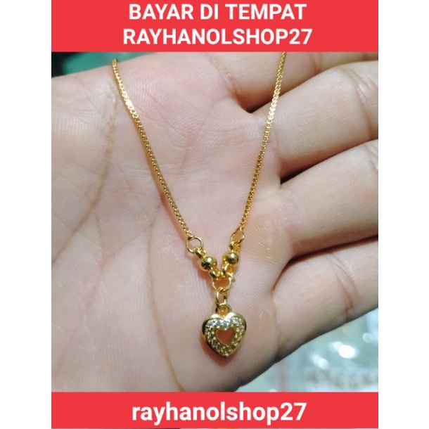 PERHIASAN ANAK ANAK KALUNG TITANIUM LIONTIN MOTIF PILIHAN LAPIS EMAS 22K ANTI KARAT TERSEDIA WARNA GOLD DAN SILVER TERBARU RO-27 KALUNG ANAK ANAK TITANIUM MOTIF PILIHAN