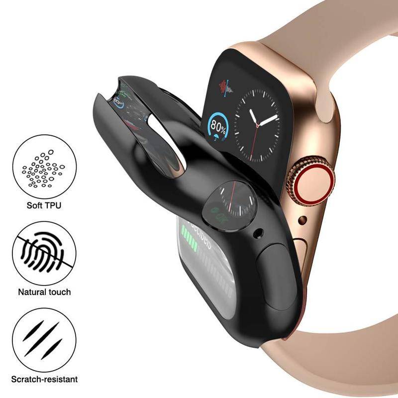 44mm/40mm/42mm/38mm Tpu Bumper Pelindung Layar Case Cover Untuk Apple Watch SEries 65 4 3 Se 7 45mm 41mm