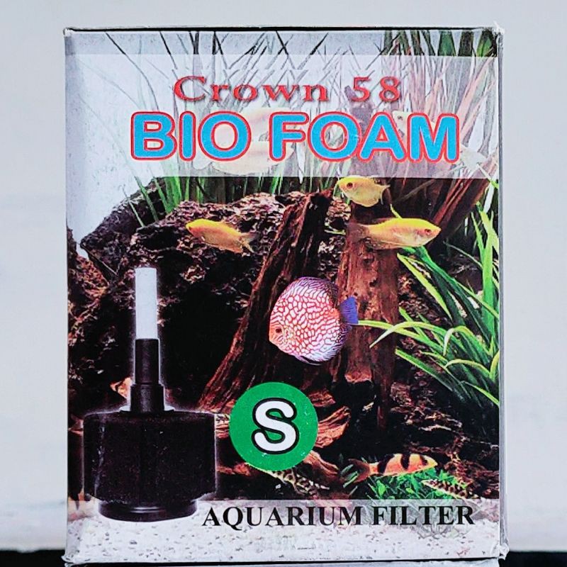 Biosponge BioFoam Size S. Filter Penyaring Kotoran Aquarium CROWN 58