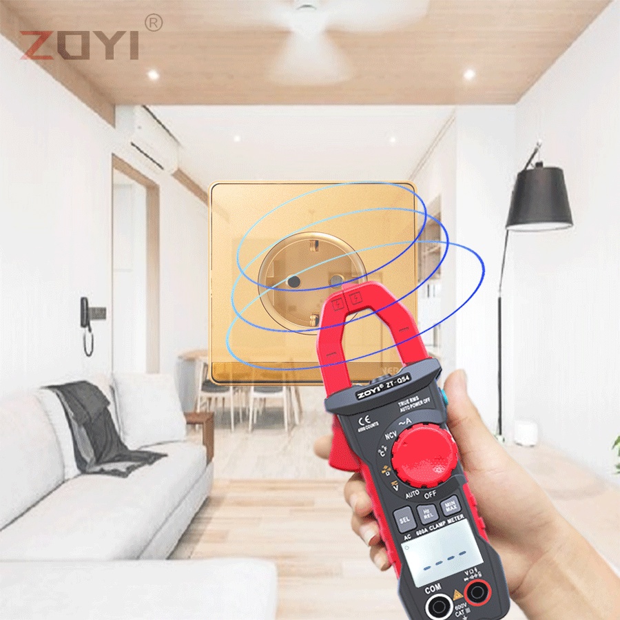 ZOYI ZT-QS4 Tang Amper True Rms 4000 Count AC Current Diode NCV Auto