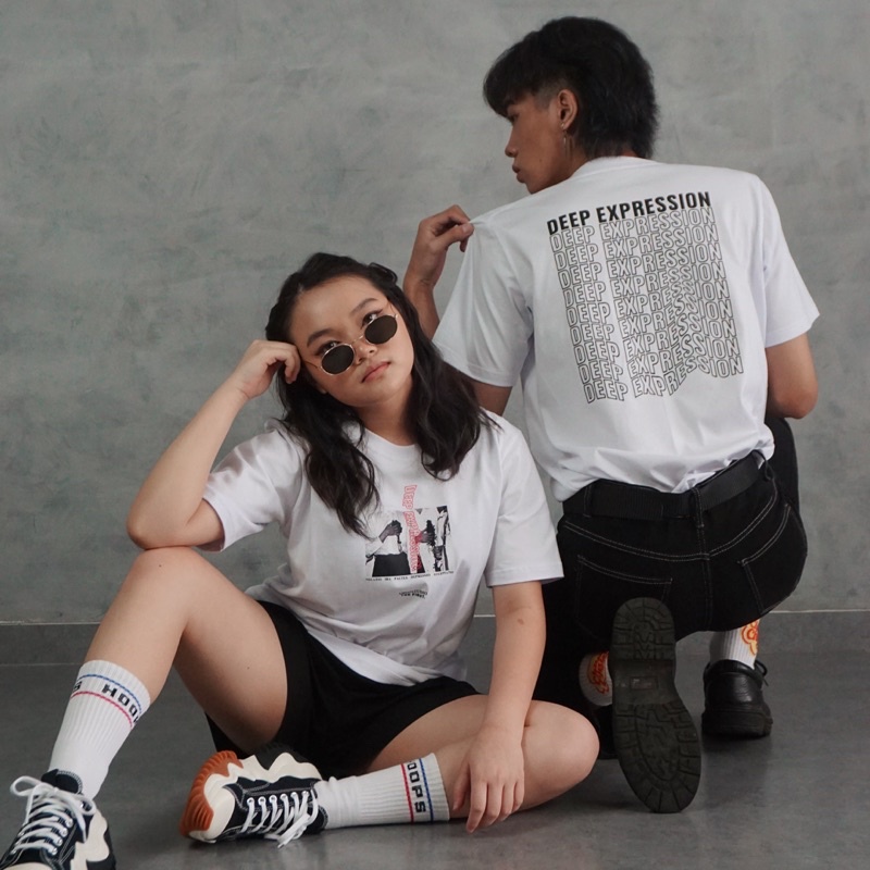 [AMOZ STUDIO] Kaos Streetwear Simple Aesthetic Deep Expression T-shirt