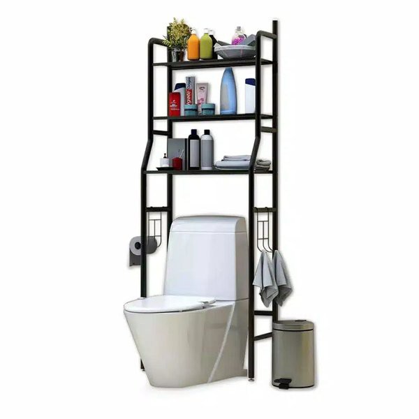 PROMO Rak Toilet Susun Atas Kloset Kamar Mandi Lemari Sampo Bathroom Rack MTJ-1 Rak Toilet Rak Wc Rak Handuk Sabun Rak Kloset