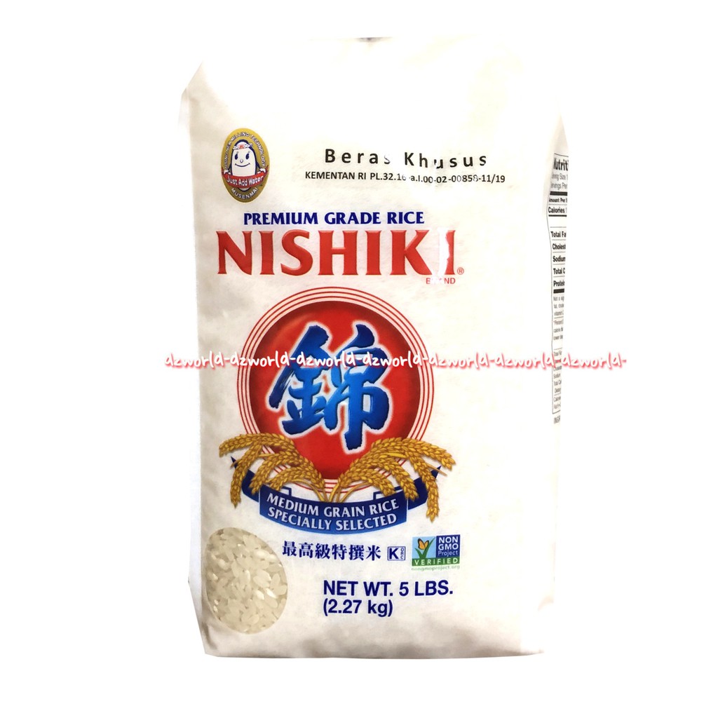 Nishiki Premium Grade 2.27kg Beras Jepang Untuk Membuat Sushi Japan rice Pulen Nisiki Nhisiski