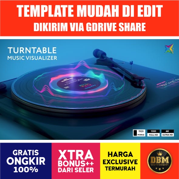 Turntable Music Visualizer - After Effects Project Files