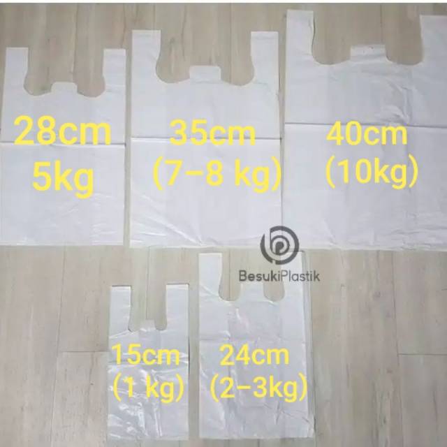 Kantong Kresek KECIL TEBAL PUTIH / Kantong Kresek SuperMarket / Kantong Kresek Sayur