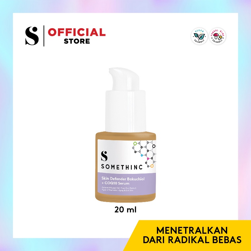 SOMETHINC Skin Defender Bakuchiol + COQ10 Serum - Menetralkan Radikal Bebas