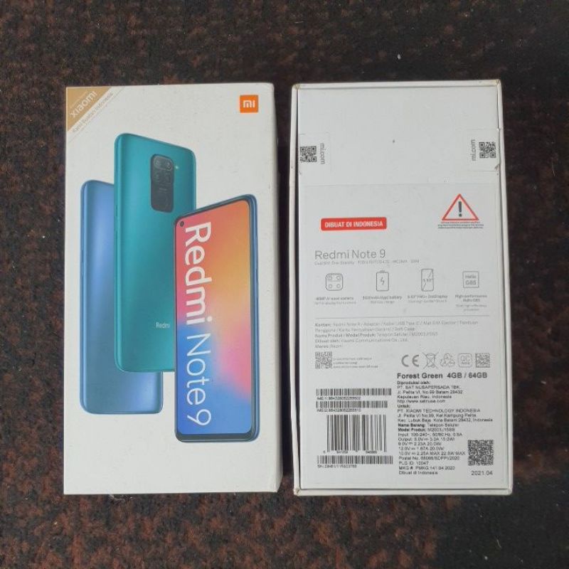 DUS BOOK KARDUS BOX XIAOMI REDMI NOTE 9 ORIGINAL TAM