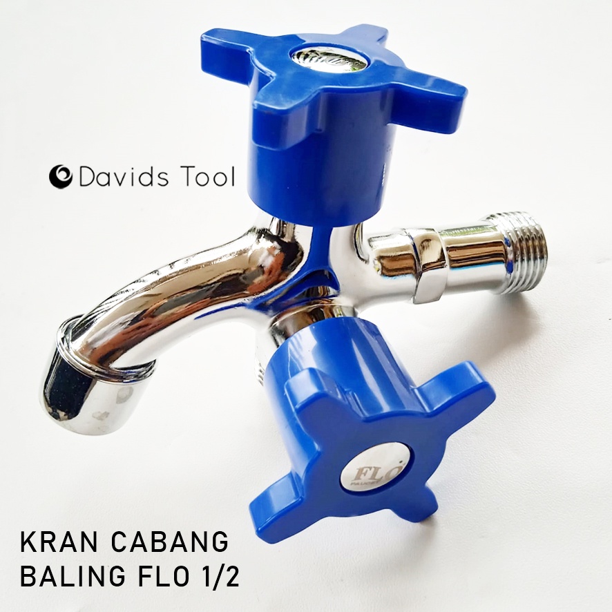 Kran Shower Cabang Sower Keran Double Dobel Flo Warna