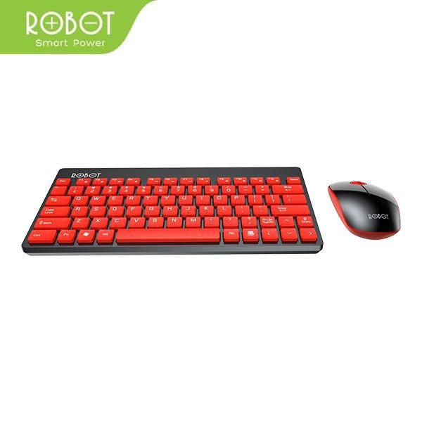 Wireless Keyboard and Mouse Combo ROBOT KM3000 - Set Keyboard dan Mouse