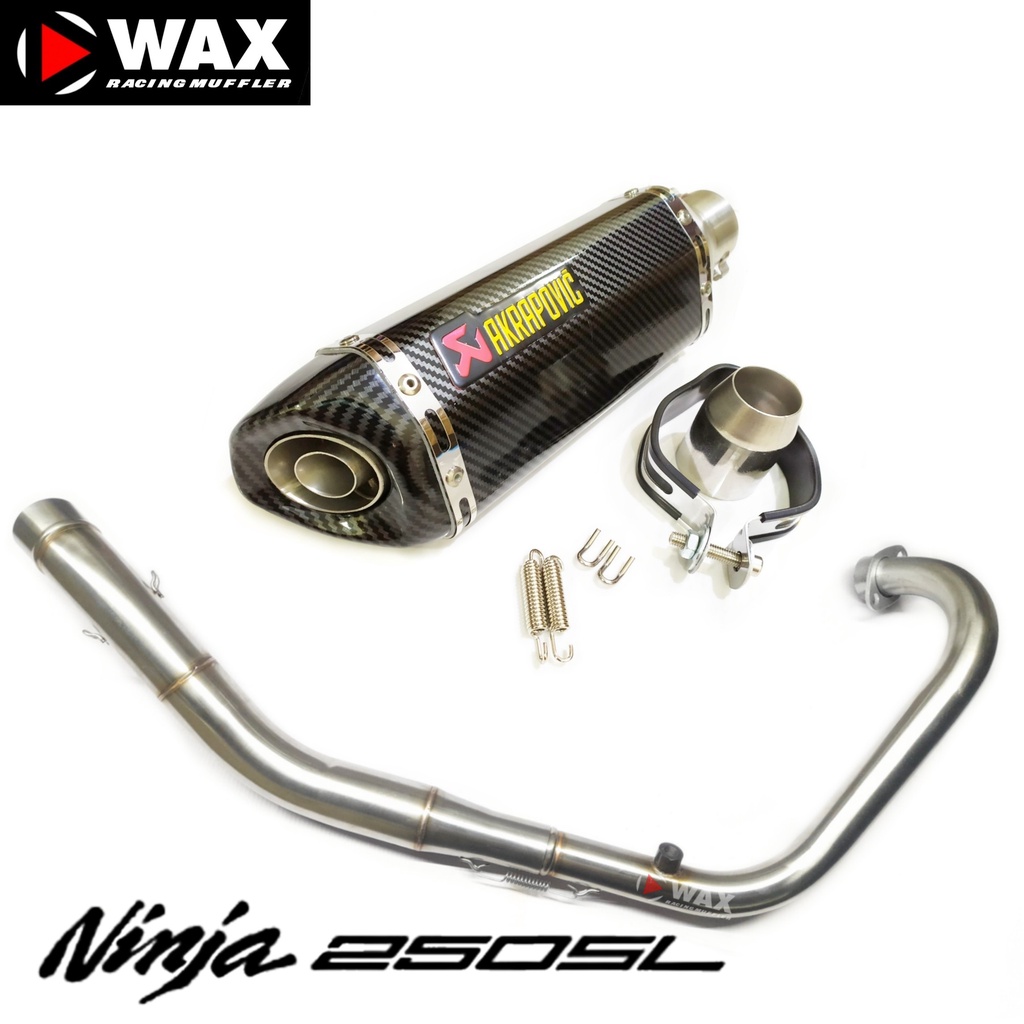 KNALPOT RACING AKRAPOVIC IMPORT FOR KAWASAKI NINJA 250 SL RR MONO FULL SYSTEM