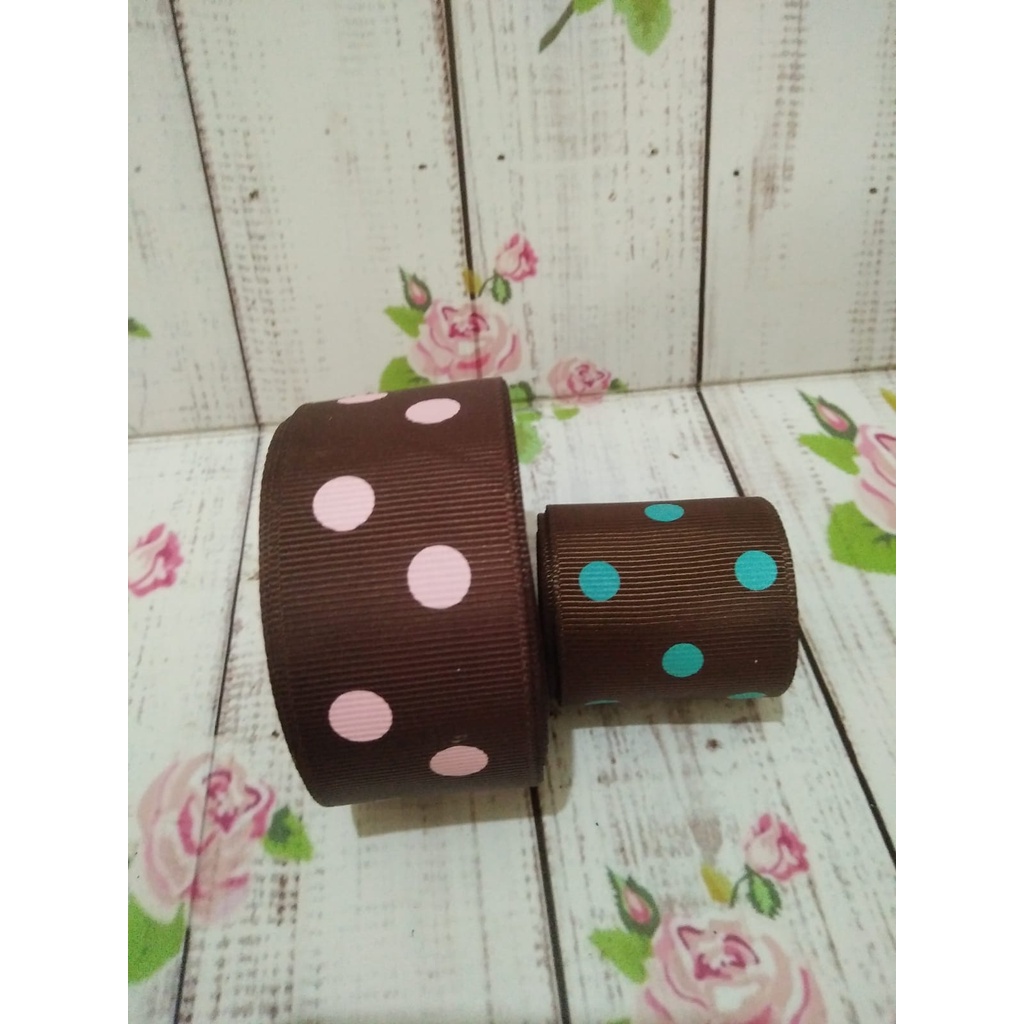 

GM RB34(PER YARD) PITA GROSSGRAIN 3cm MOTIF POLKADOT