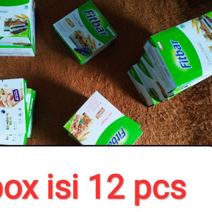 

6UU⁂ Fitbar multigrain 1 box isi 12pcs , Chocho , Fruits , Nuts , Tiramisu Barang Baru