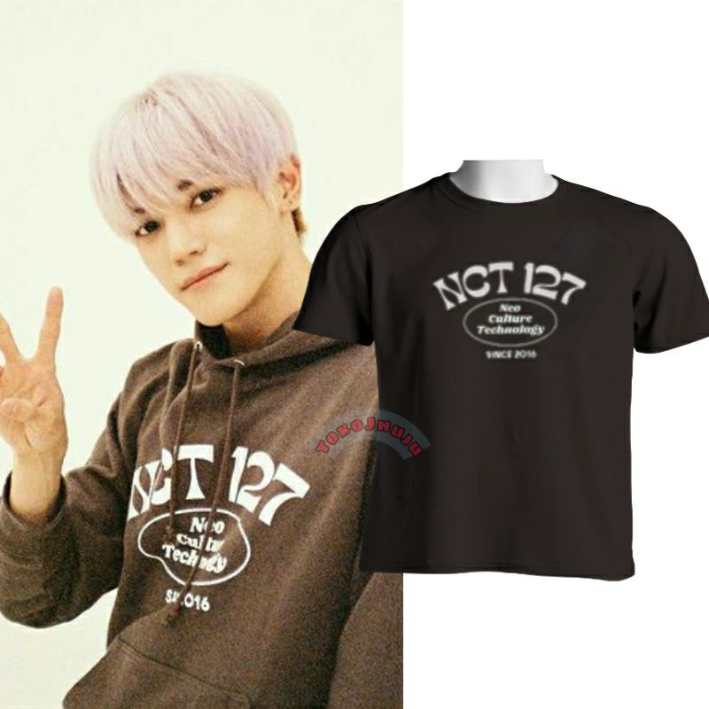 ( versi ) Kaos NCT 127 Taeyong style NCT 127 SINCE 2016 SABLON PUTIH