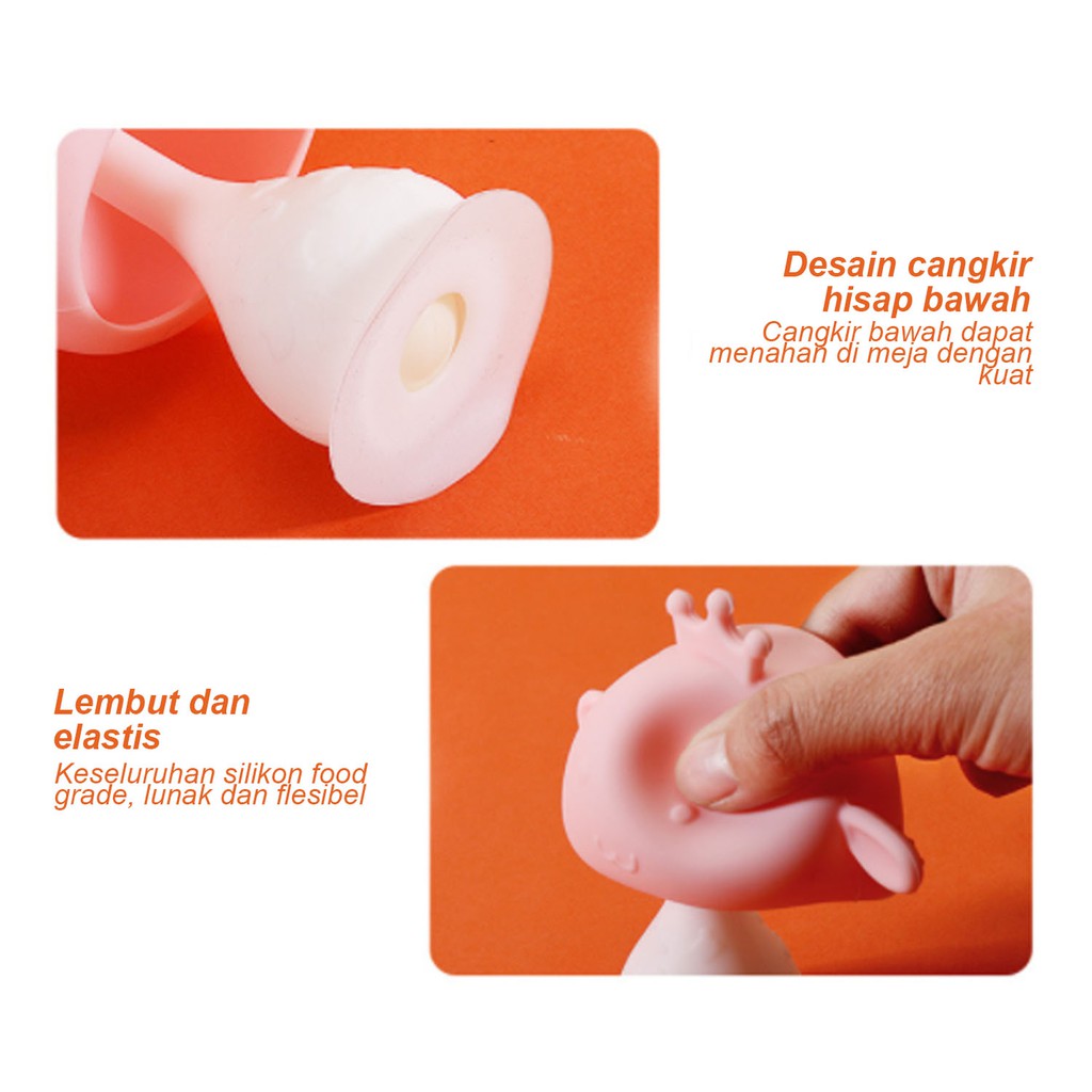 ☀ACCBAYI☀ ACC0007 Mainan teether bayi silikon dengan rattle bell