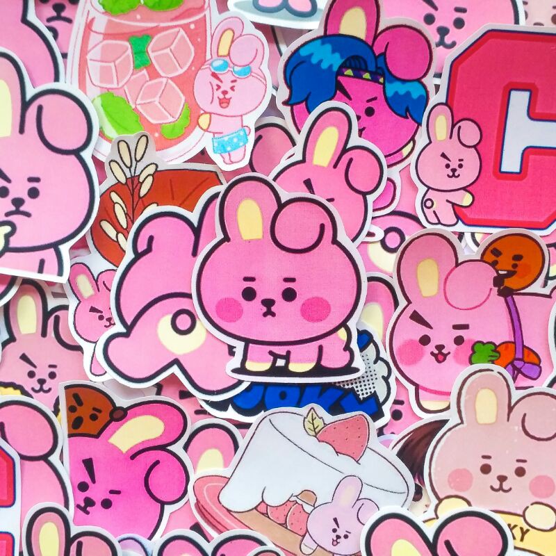 

Cooky Deco Sticker Pack include 28 pcs Jungkook BTS Aesthetic vintage korean waterproof