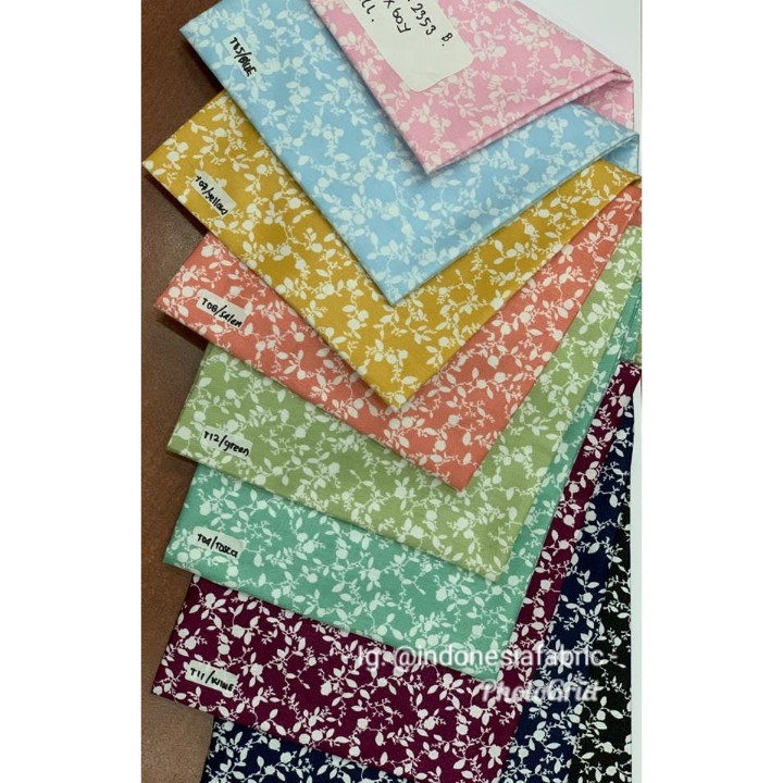 KAin Bahan Meteran KAtun Jepang Tokai Senko Motif Furano