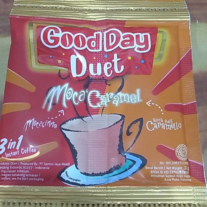 Baru Good Day Duet Moca Caramel 10 x 22gr