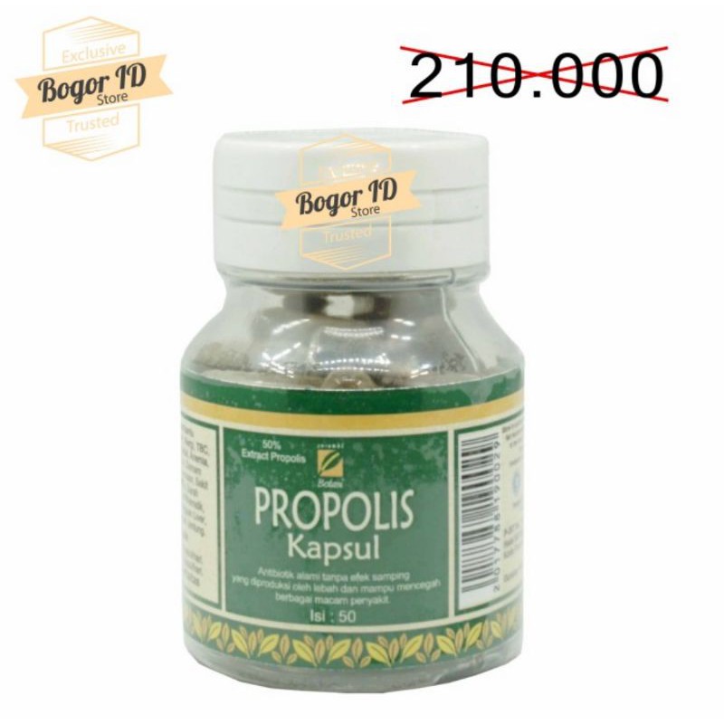 KAPSUL PROPOLIS ISI 50 IMUNITAS LENGKAP BERKHASIAT