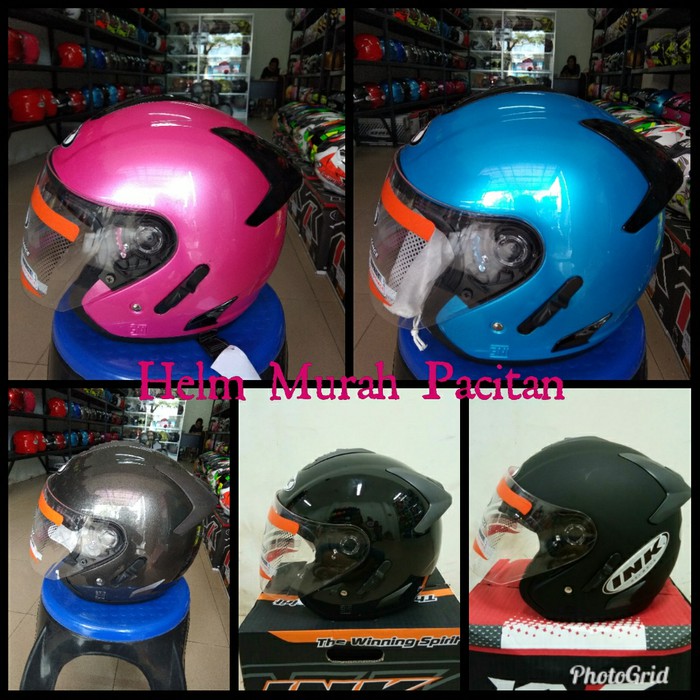 Helm centro dobel visor bukan kyt mds nhk ink bogo