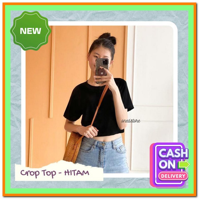 Baju Crop Wanita Korea Sabrina Crop Top Pakaian Wanita Kekinian Baju Atasan Cewek Korea Baju Crop Wa