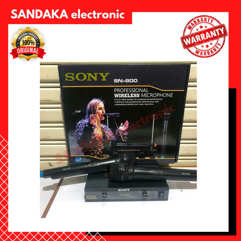 KARAOKE SET/MIC SONY SN-800 WIRELESS UHF SERIES Limited