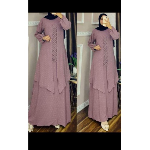 GAMIS MALAISIA RUBIAH/GAMIS MELAYU TERBARU/GAMIS RUBIAH TALI/GAMIS RUBIAH POLOS/GAMIS TERBARU