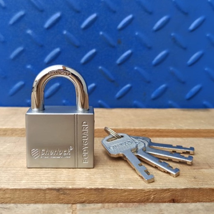Gembok Bodyguard 60 mm Pendek Original Sherlock Anti Maling