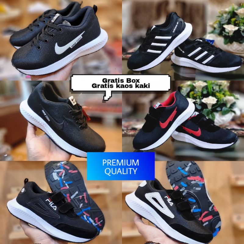 Sepatu Sneakers Anak Nike Grade Original Premium Quality  Laki Laki perempuan Umur 6 7 8 9 10 11 12 13 Tahun Sepatu Anak SD SMP SMA Sepatu Olahraga Anak Sepatu Running Anak