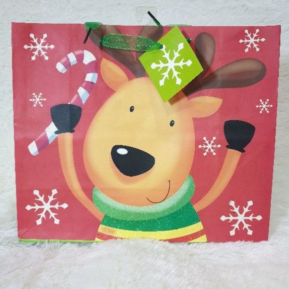

Paper Bag Natal/Kantong Kertas Gliter Pinguin