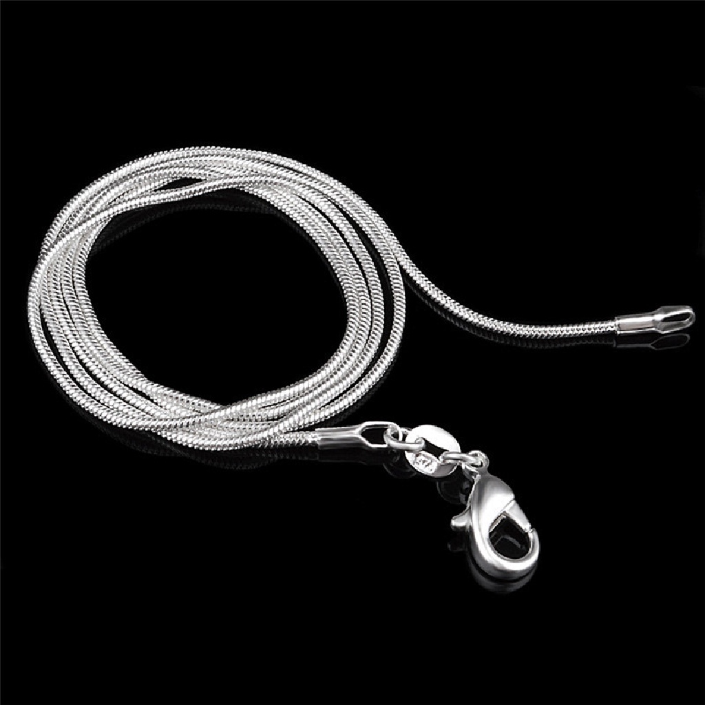 (AdornmentNo1) Kalung Rantai Ular Sterling Silver 925 1mm 16 &quot;18&quot; 20 &quot;22&quot; 24 &quot;