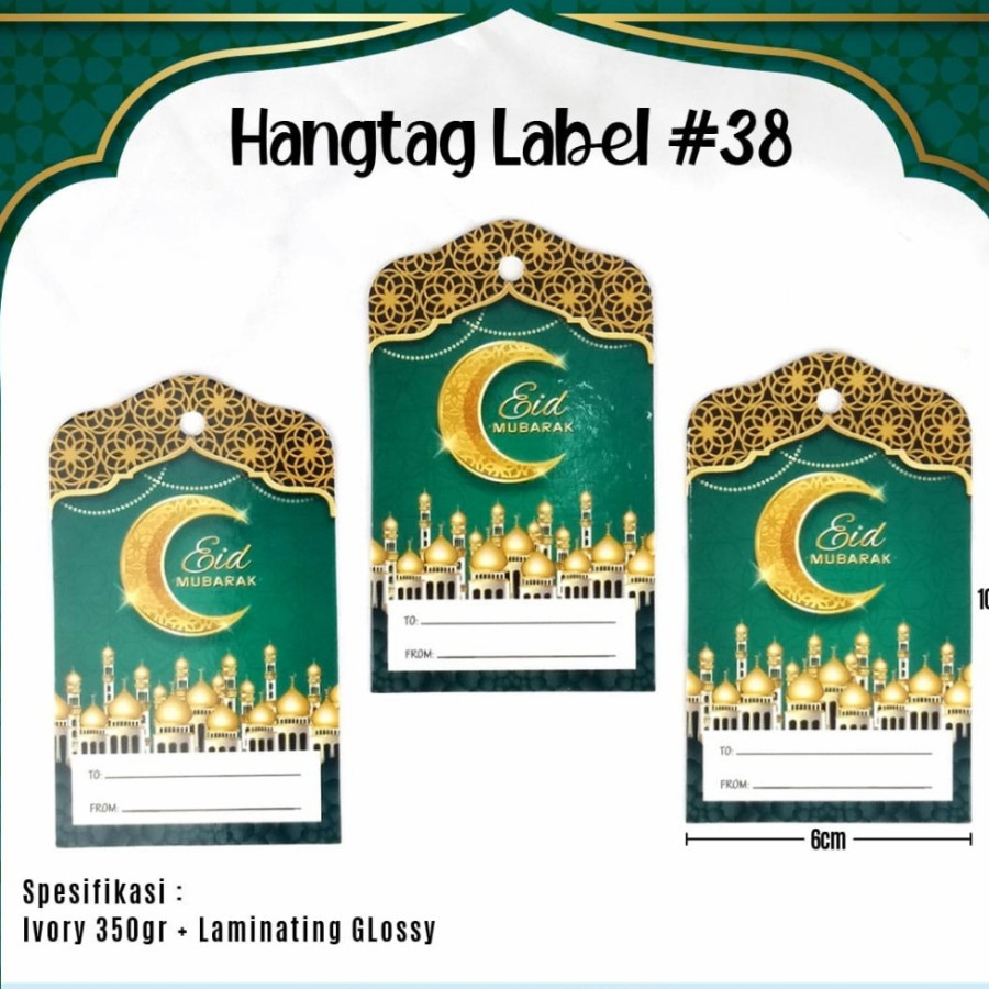 

Hangtag Lebaran Idul Fitri Gantungan Label Hampers Kado Bingkisan #38