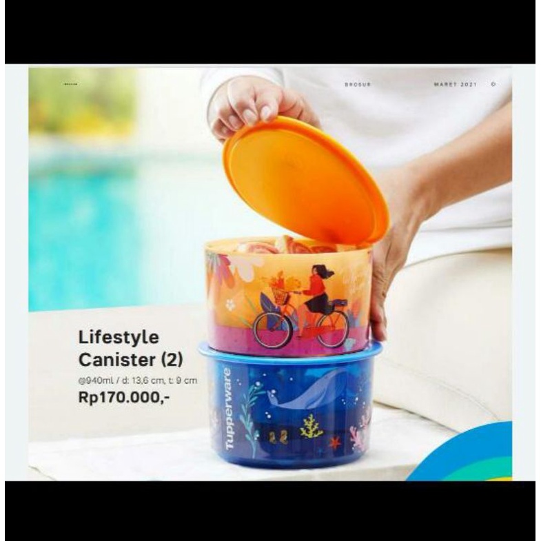 lifestyle canister (2) tupperware