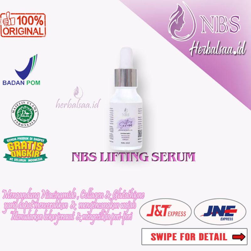 Nbs Lifting Serum Penghilang Flek Perawatan Wajah Bpom Aman Serum Lifting Nbs Noni Beauty Skincare