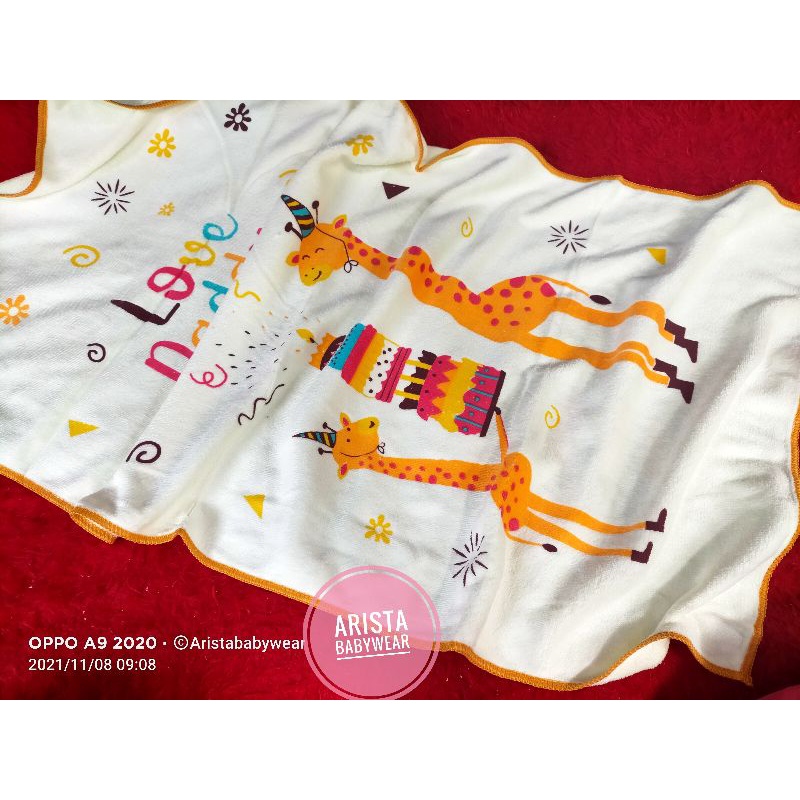 HANDUK BAYI (100x50cm) putih motif