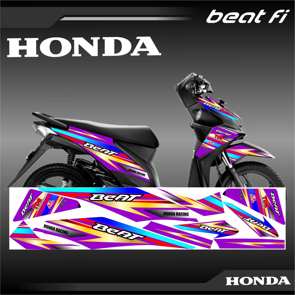 STICKER STRIPING VARIASI BEAT FI/ STRIPING BEAT FI RACING/BEAT FI ENTER 2022 01 UNGU