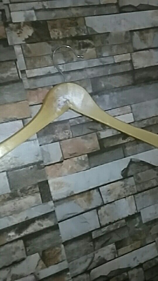 Gantungan Baju / Hanger Kayu Natural Dewasa Super