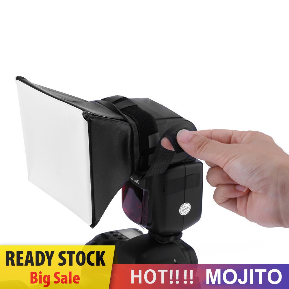 Mojito Softbox Diffuser Lampu Flash Universal 125x100mm Bisa Dilipat Untuk Kamera Dslr