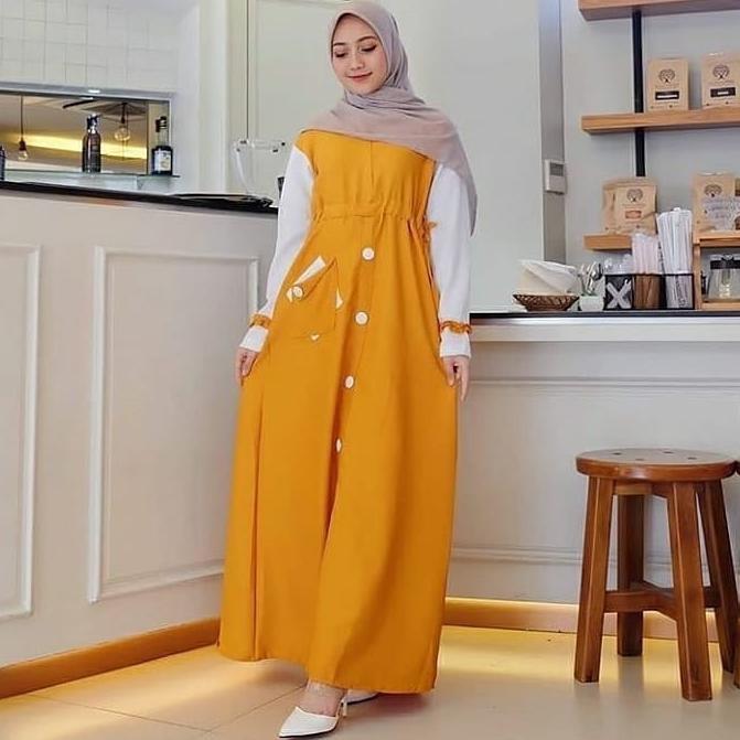 COD Diara Baju Army gamis terbaru Gamis Remaja - kekinian murah 2020 S