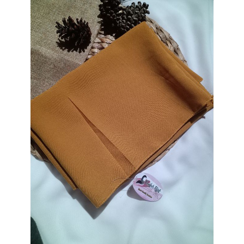 PASHMINA WOLFIS (73 cm × 180 cm) || Nasifahhijab-Kuning