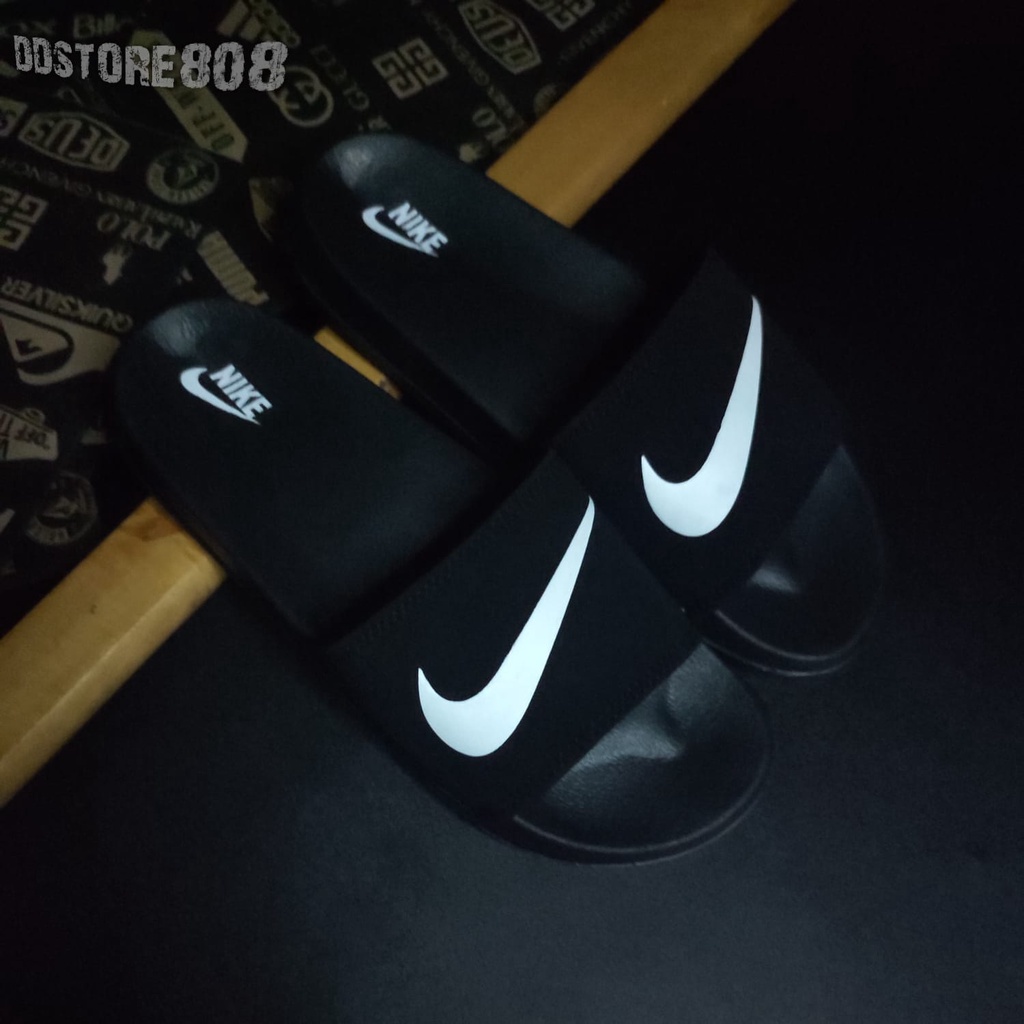 COD SANDAL NIKE BENASSI SWOOSH GREY TERBARU STUSSY SENDAL KASUAL PRIA DAN WANITA NIKE_BENNASI
