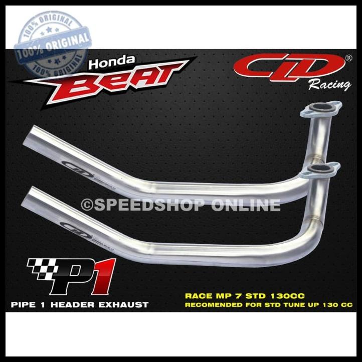 Leher Pipa Header Knalpot P1 Honda Beat Karbu Beat Fi New 130Cc Cld