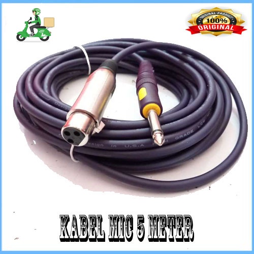 paket La Bass Kabel Mic 5 Meter High Quality ori