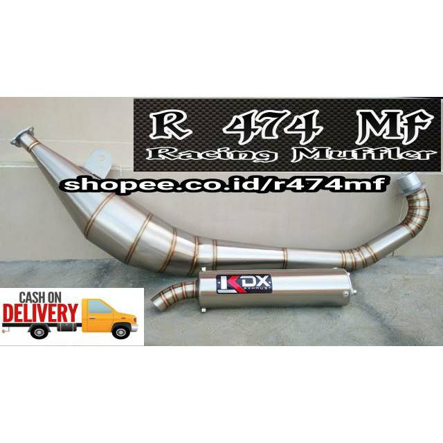 Knalpot KDX Satria Hiu Satria Lumba Satria 2tak Stainless