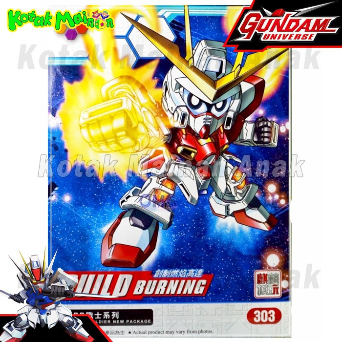 SD Gundam BB Build Burning Mainan Anak Rakit Robot Gunpla Mech Premium