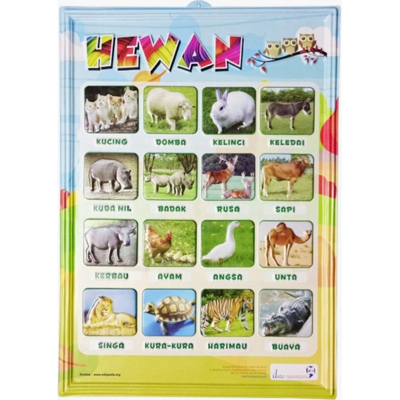 poster hewan 3D