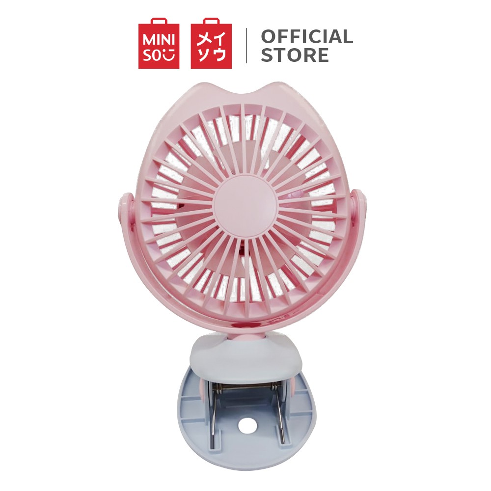 Miniso official Kipas dudukan Owl Clip Handheld portable mini Fan 1800mAh