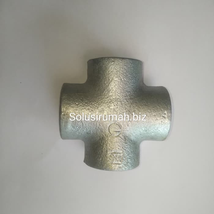 KRES CROSS BESI 1 FITING BESI 4 LUBANG 1INCH 1 inch perempatan