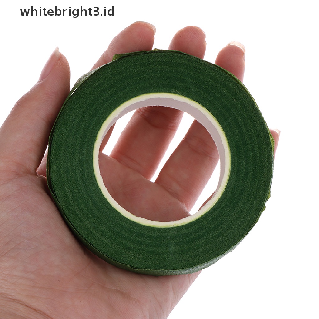 (whitebright3.id) Tape Kertas Hijau 30M Untuk Cangkok Tanaman / Bunga DIY