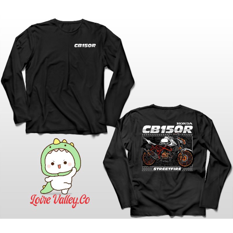 KAOS LENGAN PANJANG HONDA CB150R  STREETFIRE WHITE EDITION ALLSIZE M L XL 2XL 3XL 4XL 5XL BIG SIZE R